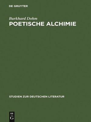 cover image of Poetische Alchimie